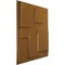 Ekena Millwork 19 5/8in. W x 19 5/8in. H Gomez EnduraWall Decorative 3D Wall Panel Covers 2.67 Sq. Ft. WP20X20GODVG - alternate 4